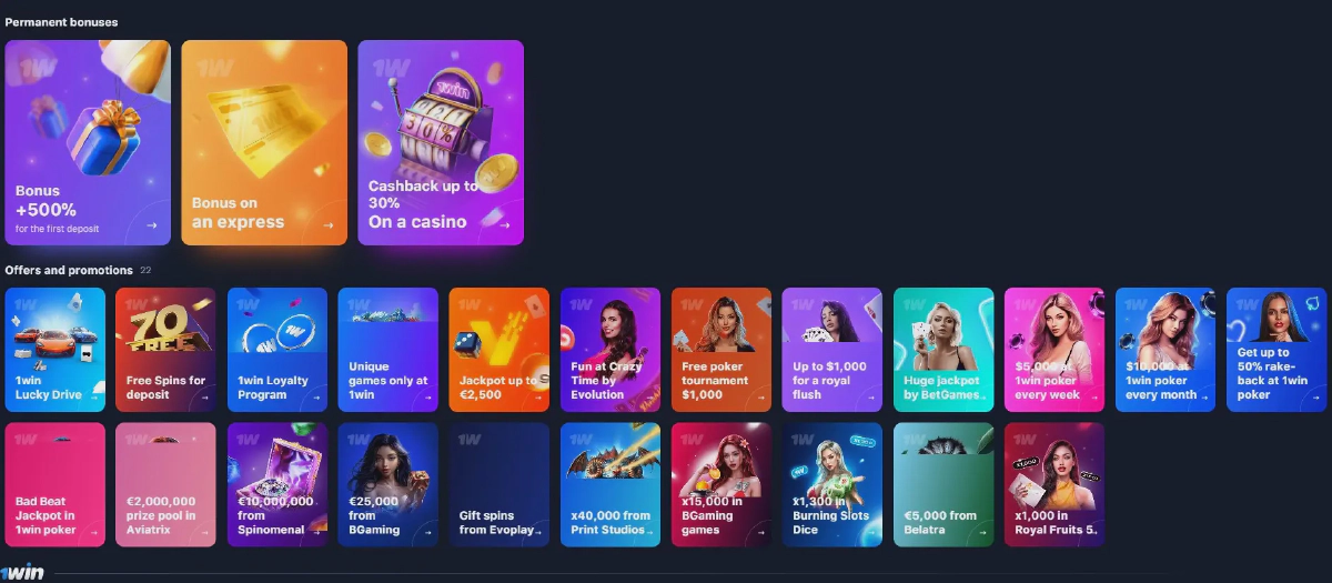 1win online games