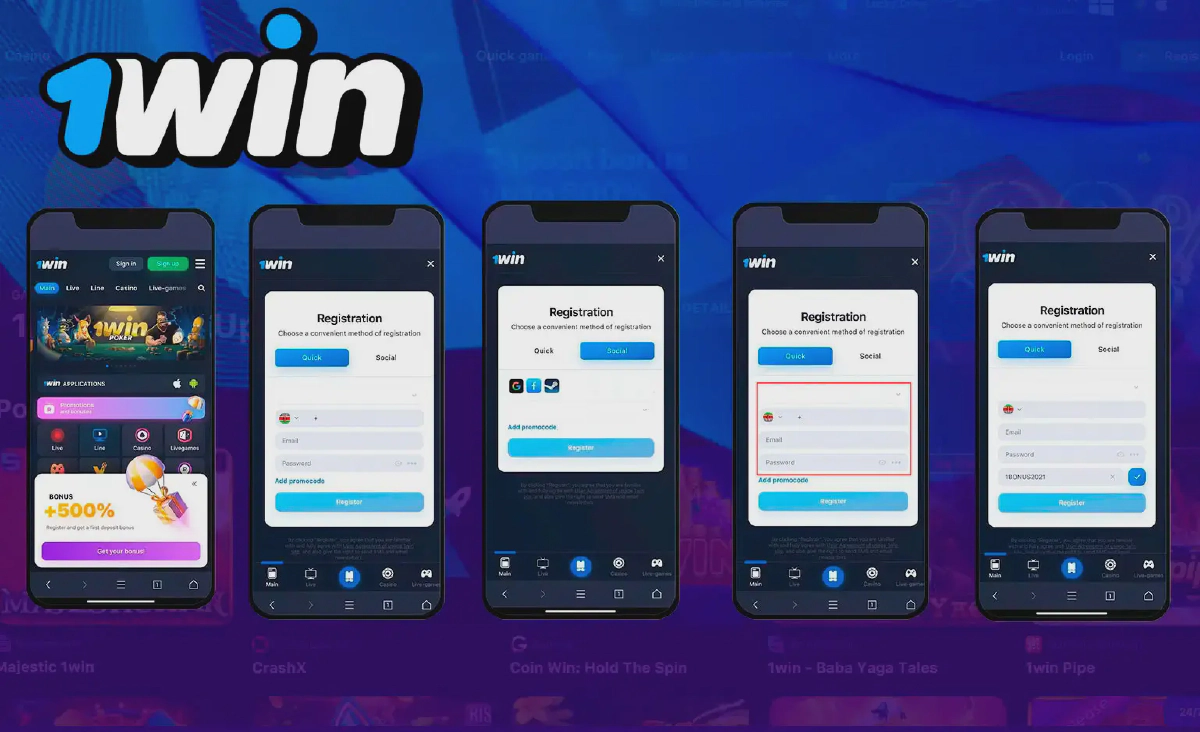 1win registration app